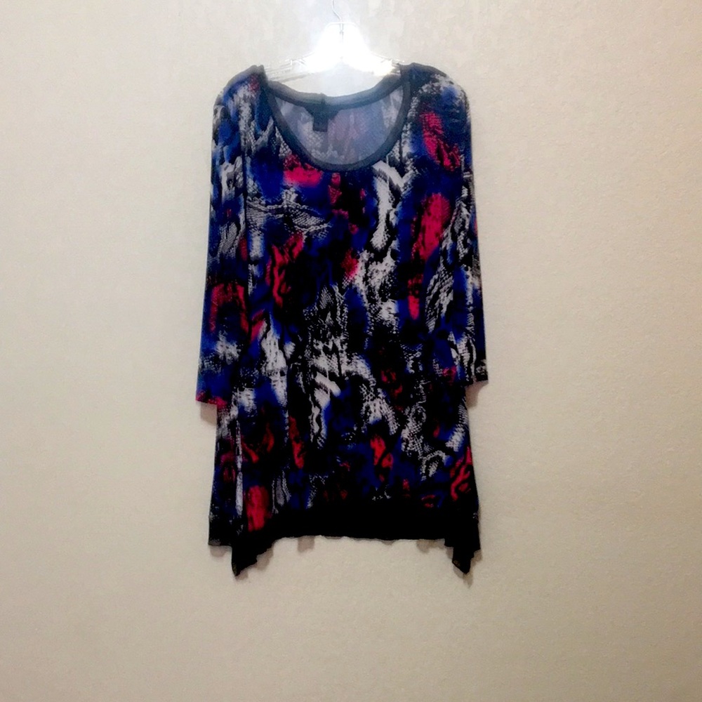 Multi colored royal black white hot pink